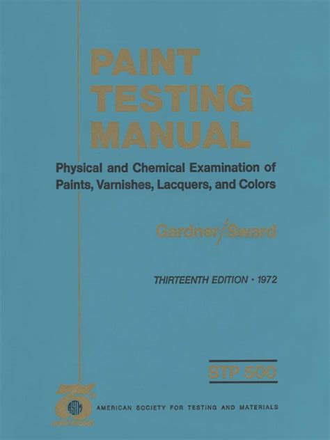 paint testing manual pdf|gardner paint testing manual.